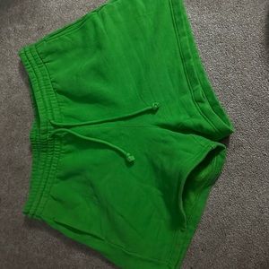 Aritzia Green Shorts